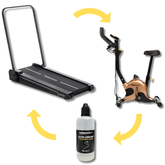WALK and WORK PACK – Banda alergare WalkPro+ Lubrifiant + Bicicleta mecanica BM1002